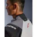 Alpinestars Andes V4 Motorrad-Jacke Ice grau schwarz rot