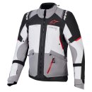 Alpinestars Andes V4 Motorrad-Jacke Ice grau schwarz rot
