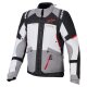 Alpinestars Andes V4 Motorrad-Jacke Ice grau schwarz rot