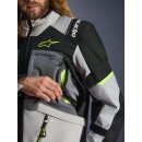 Alpinestars Andes V4 Motorrad-Jacke Ice grau schwarz neongelb