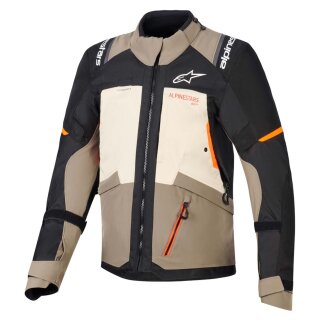 Alpinestars Andes V4 Motorrad-Jacke braun beige schwarz