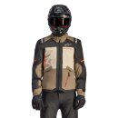 Alpinestars Andes V4 Motorrad-Jacke braun beige schwarz