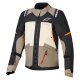 Alpinestars Andes V4 Motorrad-Jacke braun beige schwarz