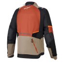 Alpinestars Andes V4 Motorrad-Jacke braun rot schwarz