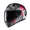 HJC C10 Fop Kinderhelm Motorrad Mc1SF mattschwarz rot