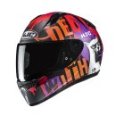 HJC C10 Fop Kinderhelm Motorrad Mc7SF matt orange lila rot