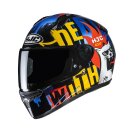 HJC C10 Fop Integralhelm Motorrad Mc23 blau schwarz rot