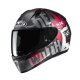 HJC C10 Fop Integralhelm Motorrad Mc1SF mattschwarz rot