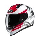 HJC C10 Hiper Integralhelm Mc1 weiß rot grau