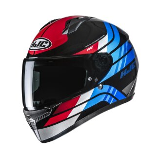 HJC C10 Hiper Integralhelm Mc21 rot blau schwarz