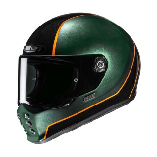 HJC V10 Hodu Integralhelm Mc47 grün schwarz orange