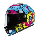 HJC V10 Squeeze Integralhelm Mc28 blau pink gelb