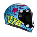 HJC V10 Squeeze Integralhelm Mc28 blau pink gelb