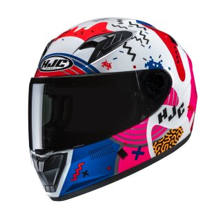 HJC Y10 Mika Motorrad Kinderhelm Mc28 weiß rot blau
