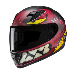 HJC Y10 Frank Motorrad Kinderhelm Mc1SF matt rot schwarz