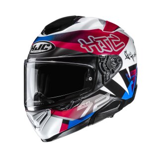 HJC Rpha 72 Goldy Motorrad-Helm Integral Mc21 weiß blau rot