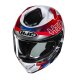 HJC Rpha 72 Goldy Motorrad-Helm Integral Mc21 weiß blau rot