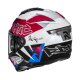 HJC Rpha 72 Goldy Motorrad-Helm Integral Mc21 weiß blau rot