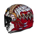 HJC Rpha 12 Skully Mc1 Integralhelm rot weiß