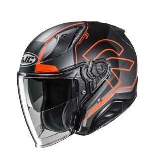 HJC Rpha 31 Dereen Klapphelm Mc6HSF mattschwarz orange