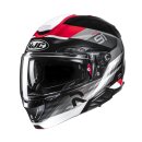 HJC Rpha 91 Madal Klapphelm Mc1 schwarz rot weiß