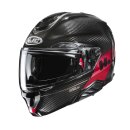 HJC Rpha 91 Carbon Elig Klapphelm Mc1 schwarz rot