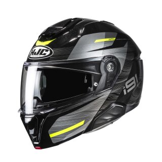 HJC i91 Dusk Motorrad Klapphelm Mc3H schwarz grau gelb