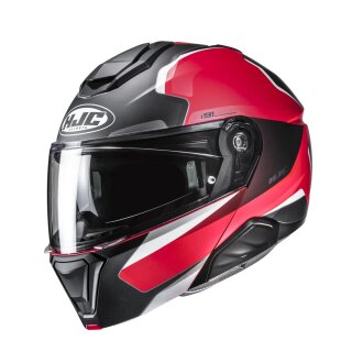 HJC i91 Felio Motorrad Klapphelm Mc1SF mattschwarz rot