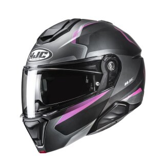 HJC i91 Felio Motorrad Klapphelm Mc8SF mattschwarz pink
