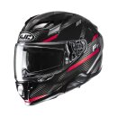 HJC F71 Carbon Esira Integralhelm Mc1 schwarz rot