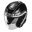 HJC F31 Bask Motorrad Jethelm Mc5 schwarz weiß grau