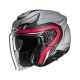 HJC F31 Bask Motorrad Jethelm Mc1SF mattschwarz grau rot