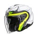 HJC F31 Bask Motorrad Jethelm Mc3HSF matt neongelb weiß