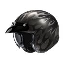 HJC V31 Firo Motorrad Jethelm Mc5 schwarz grau Fire