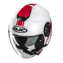 HJC i40N Vision Motorrad Jethelm Mc1 weiß rot