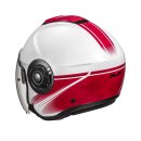 HJC i40N Vision Motorrad Jethelm Mc1 weiß rot