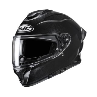 HJC C71 Integralhelm Motorrad Uni Metallic schwarz