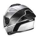 HJC C71 Morix Integralhelm Motorrad weiß schwarz grau