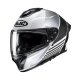HJC C71 Morix Integralhelm Motorrad weiß schwarz grau