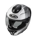 HJC C71 Morix Integralhelm Motorrad weiß schwarz grau