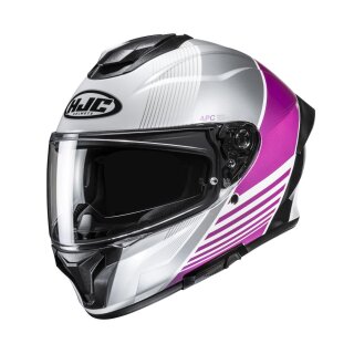 HJC C71 Morix Integralhelm Motorrad weiß pink schwarz