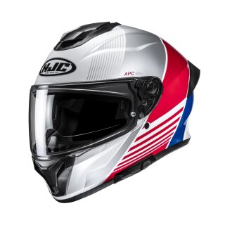 HJC C71 Morix Integralhelm Motorrad weiß rot blau