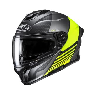 HJC C71 Morix Integralhelm Motorrad mattschwarz neongelb