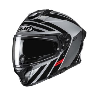 HJC C71 Faber Integralhelm Motorrad grau schwarz