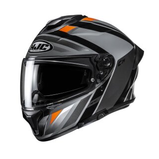 HJC C71 Faber Integralhelm Motorrad schwarz grau orange