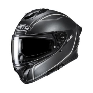 HJC C71 Quez Integralhelm Motorrad mattschwarz weiß