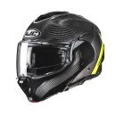 HJC F100 Carbon Stan Klapphelm Mc3H schwarz grau neongelb