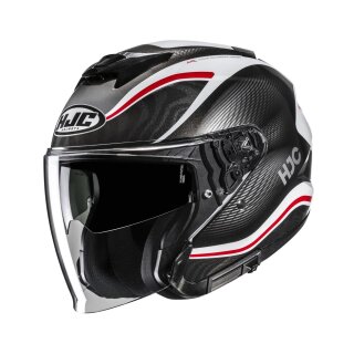 HJC i31 Depe Motorrad Jethelm Mc1 schwarz weiß rot