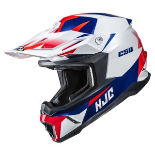HJC C50 Slide Motocross-Helm Mc21 weiß blau rot