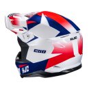 HJC C50 Slide Motocross-Helm Mc21 weiß blau rot